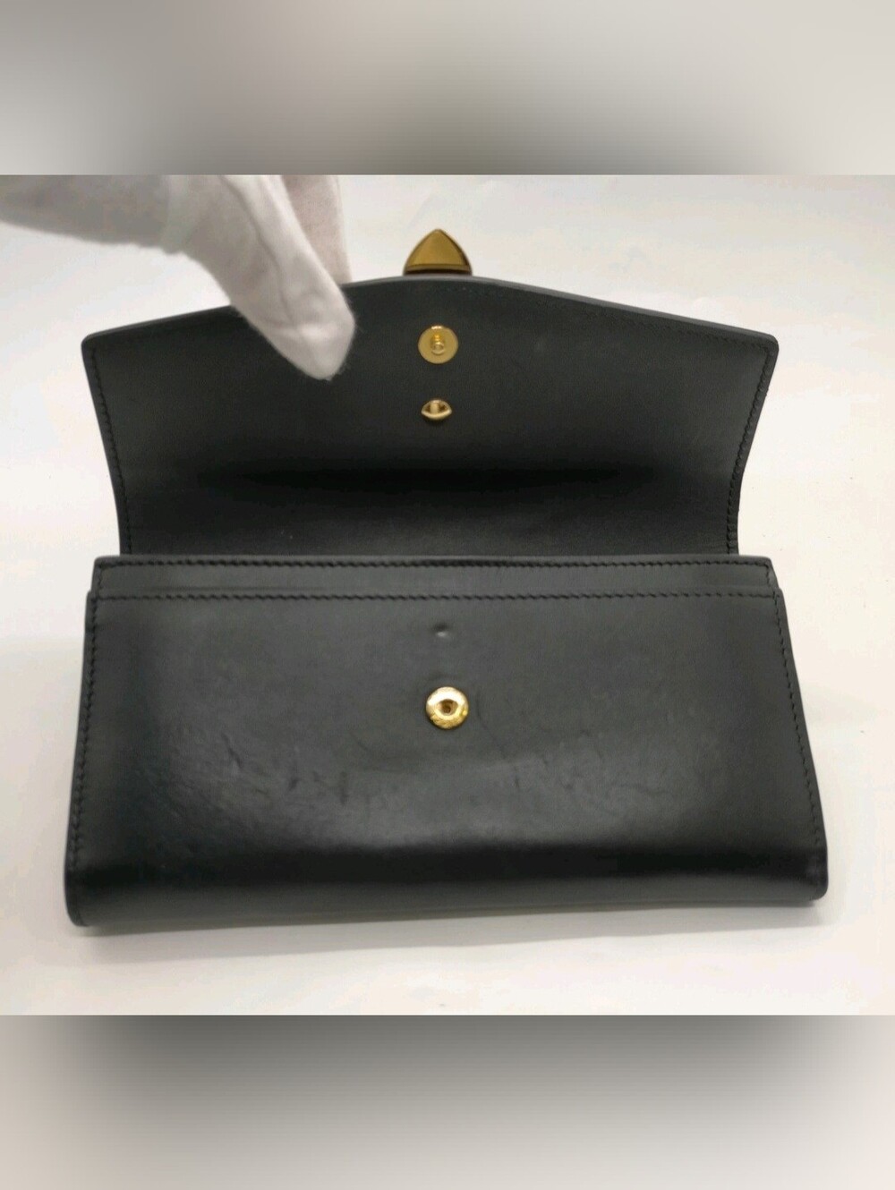 Authentic Gucci Long Wallet/Clutch  Black Leather - Picture 13 of 15
